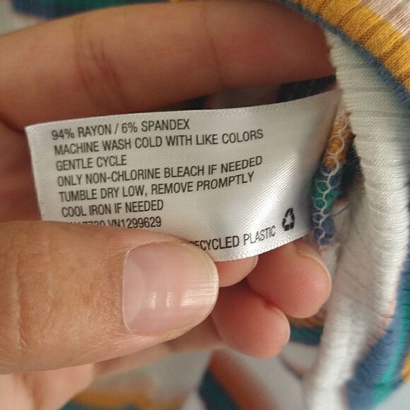 Wild Fable Stripe Bodysuit size XL - Picture 5 of 5